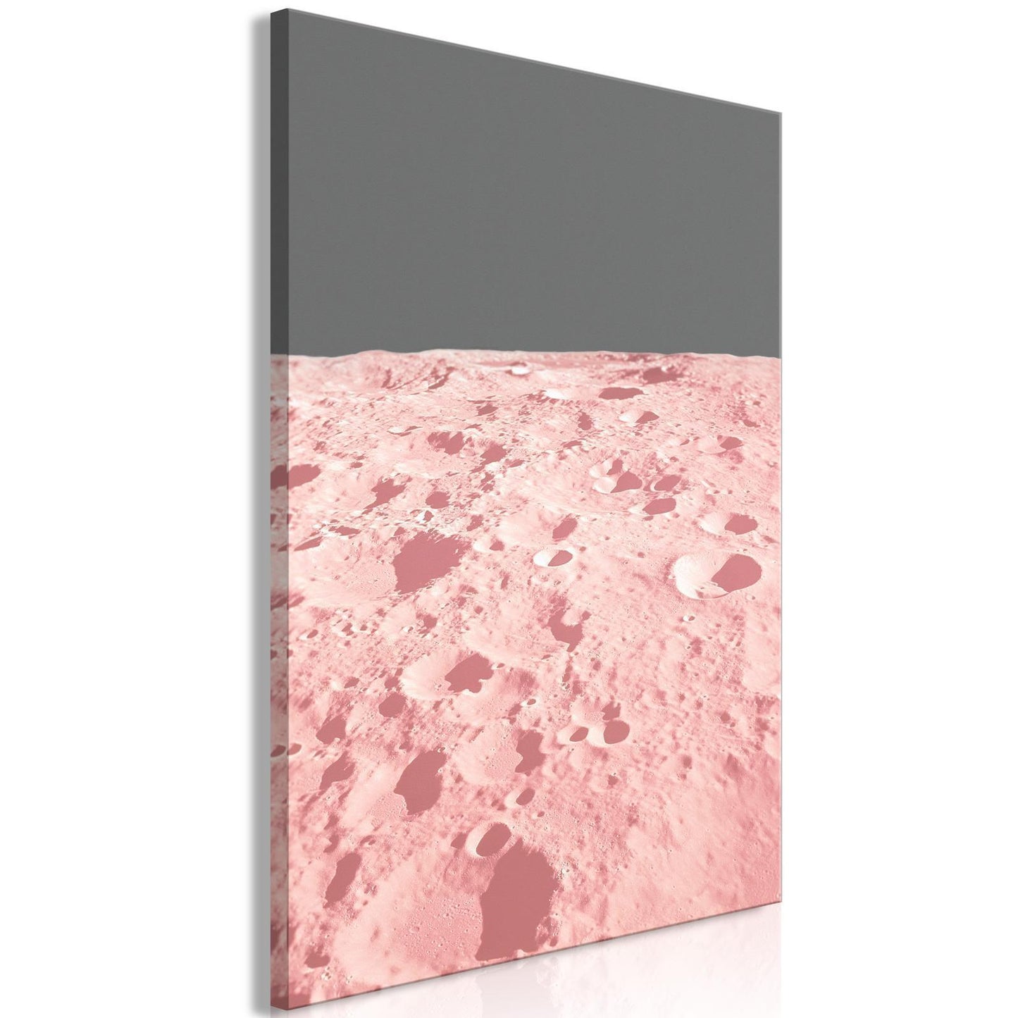 Schilderij - Pink Moon (1 Part) Vertical