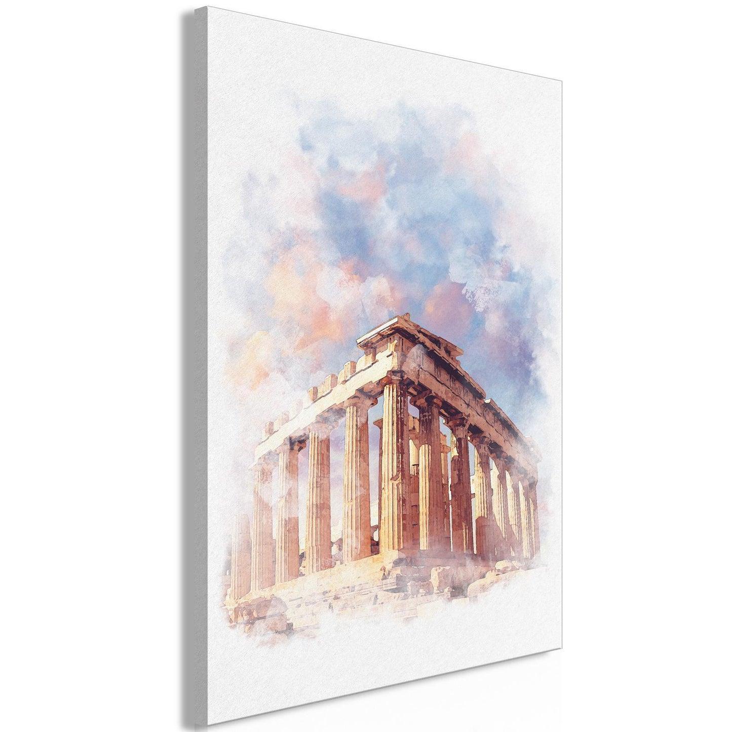 Painting - Painted Parthenon (1 Part) Vertical