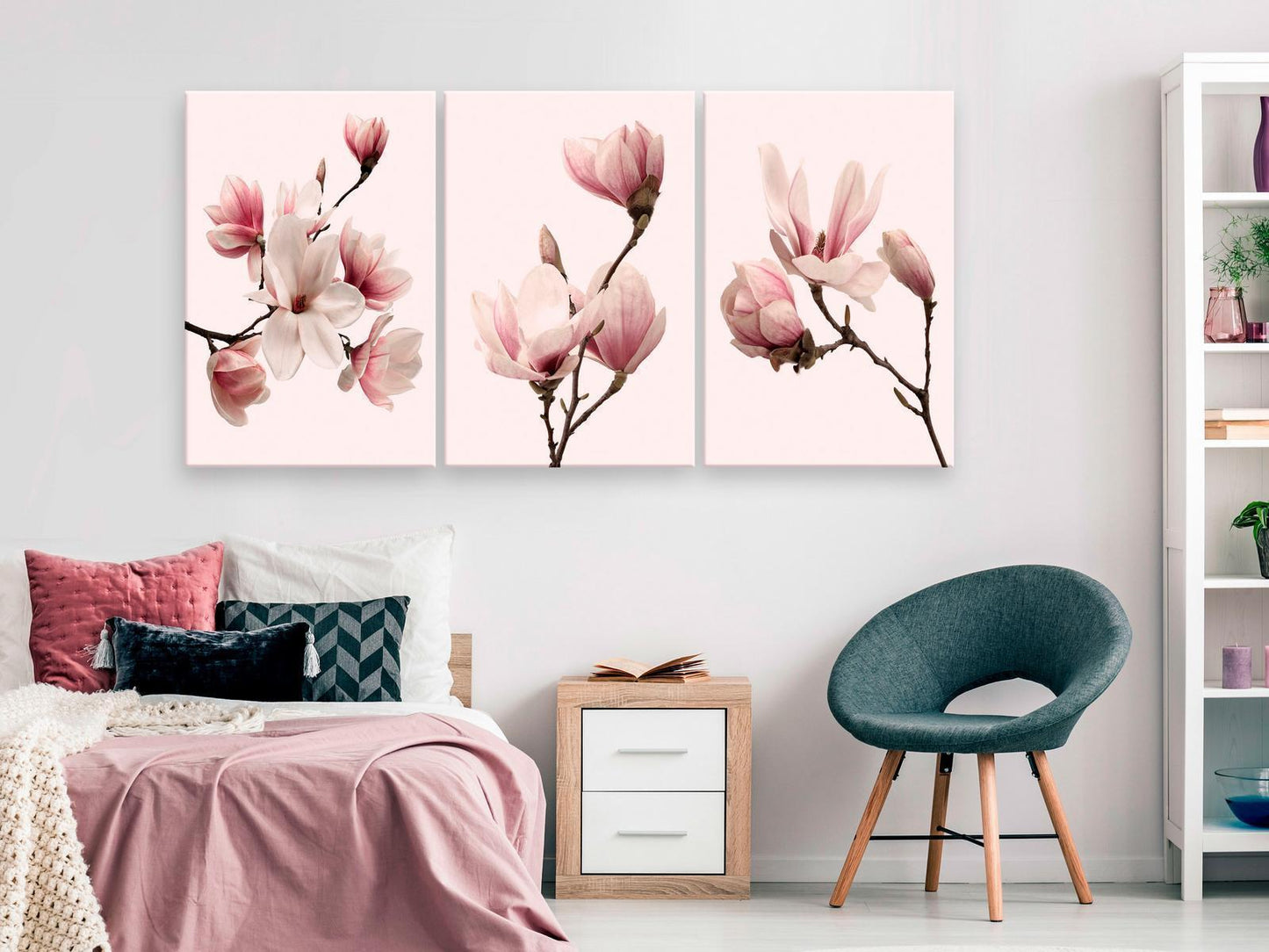 Painting - Spring Magnolias (3 Parts)