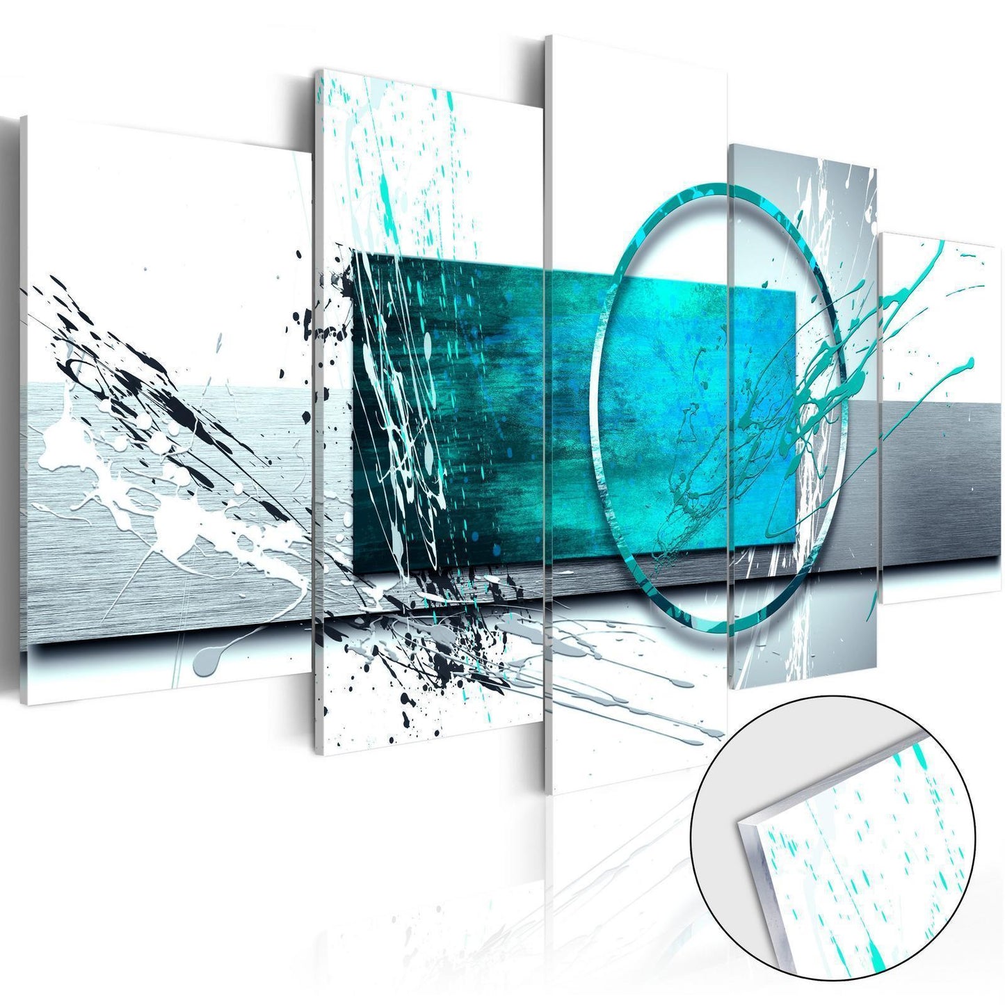 Image on acrylic glass - Turquoise Expression