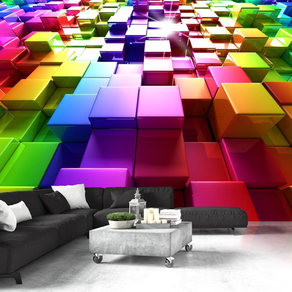 Wall Mural - Colored Cubes