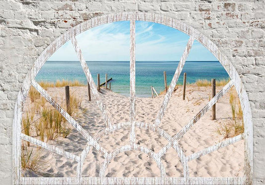 Photo Wallpaper - Window View - Beach