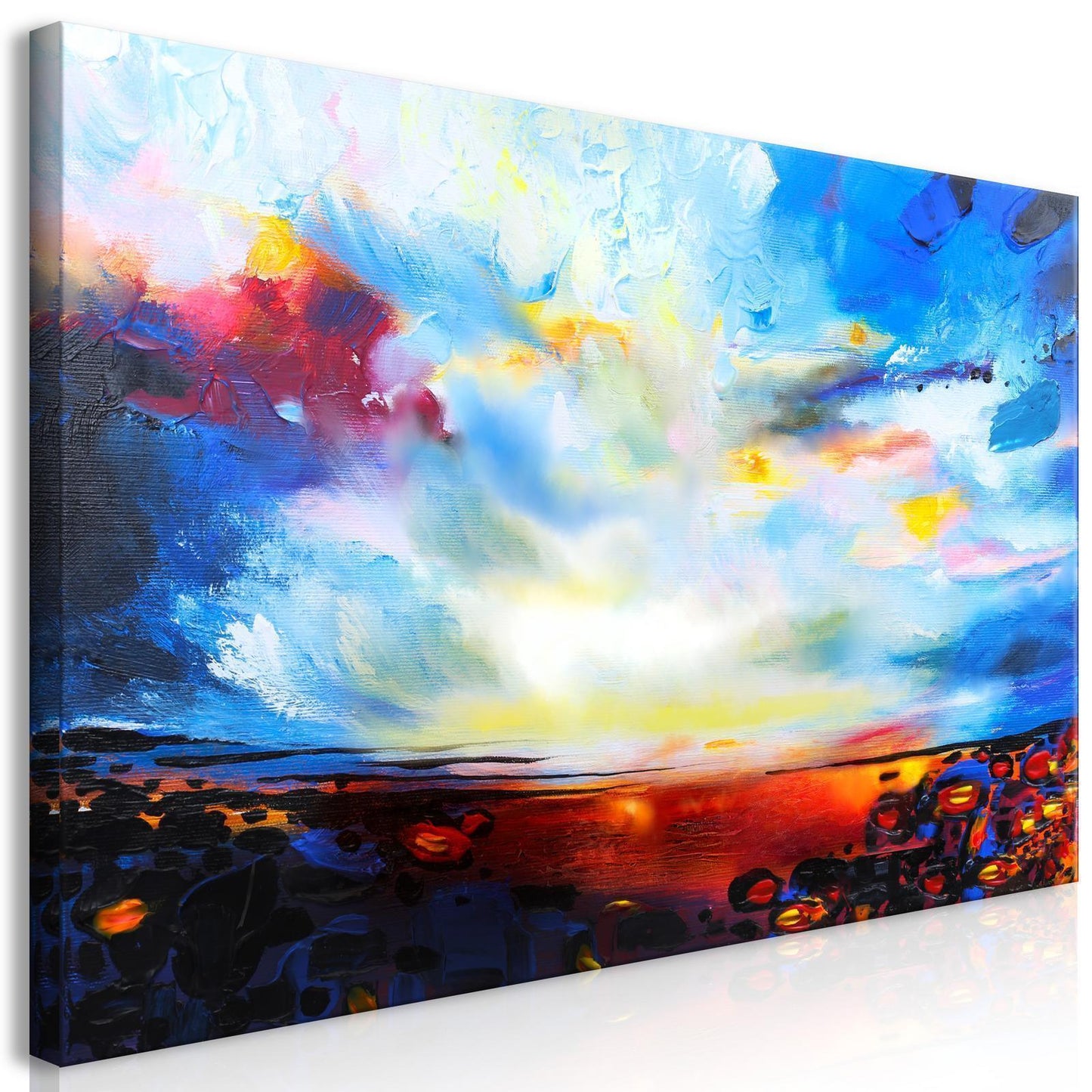 Schilderij - Colourful Sky (1 Part) Wide