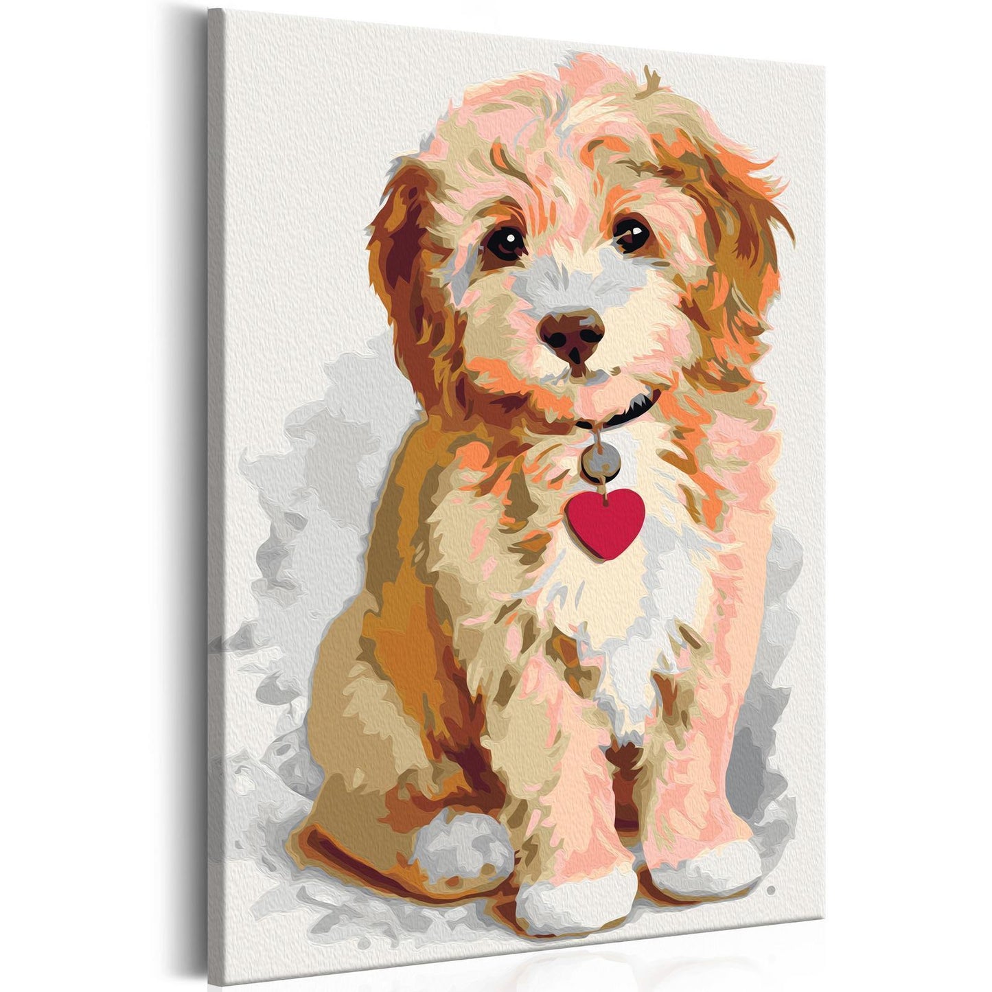 DIY-Malerei auf Leinwand - Hund (Welpe) 
