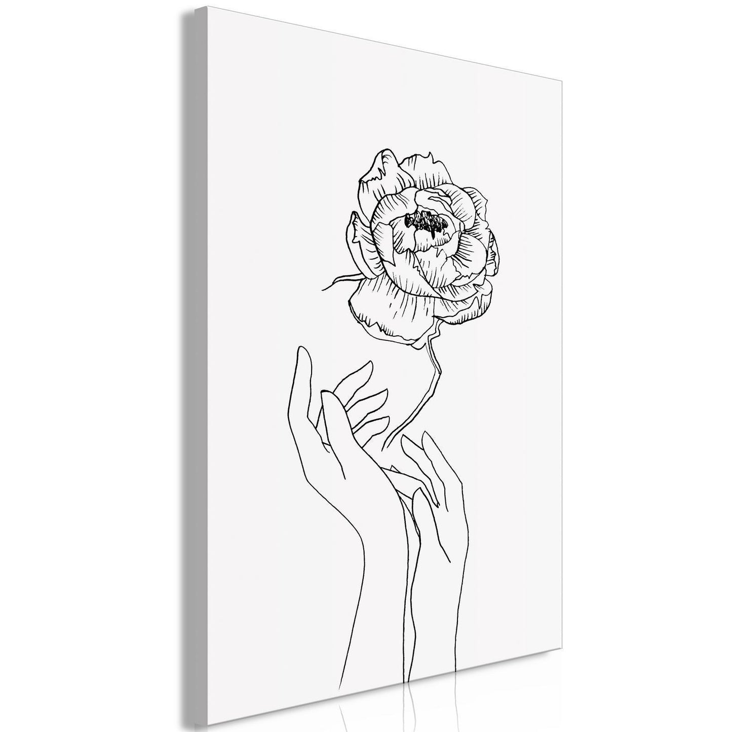 Schilderij - Delicate Flower (1 Part) Vertical