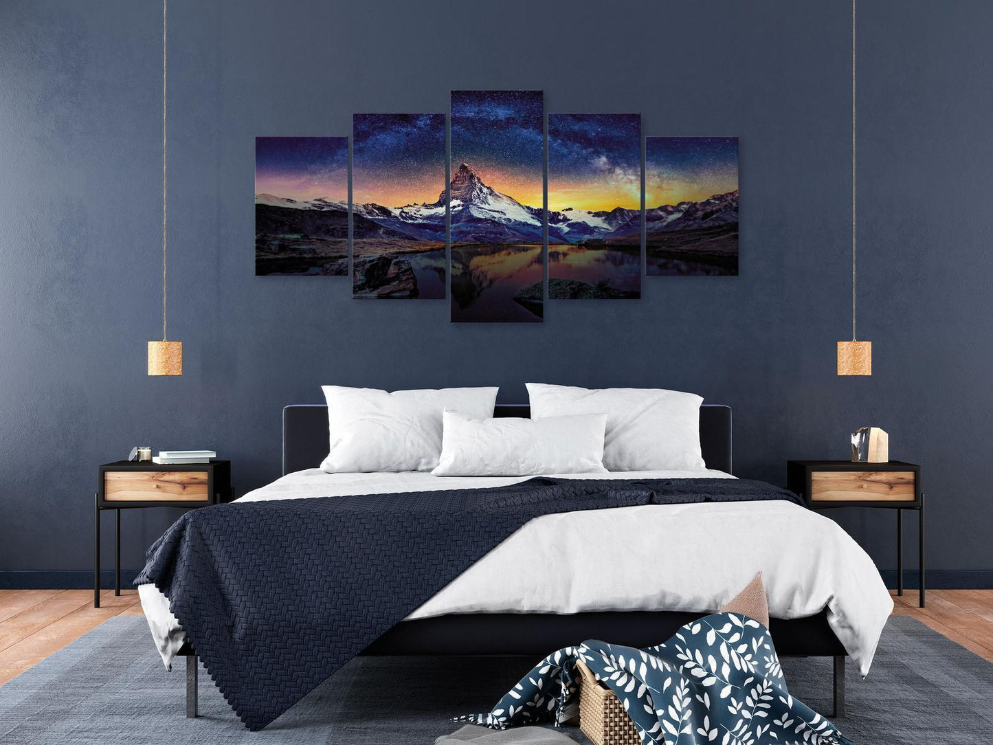 Gemälde - Matterhorn (5 Teile) Breit