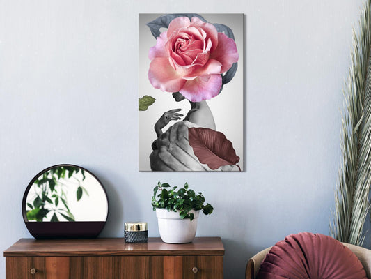 Painting - Rose and Fur (1 Part) Vertical