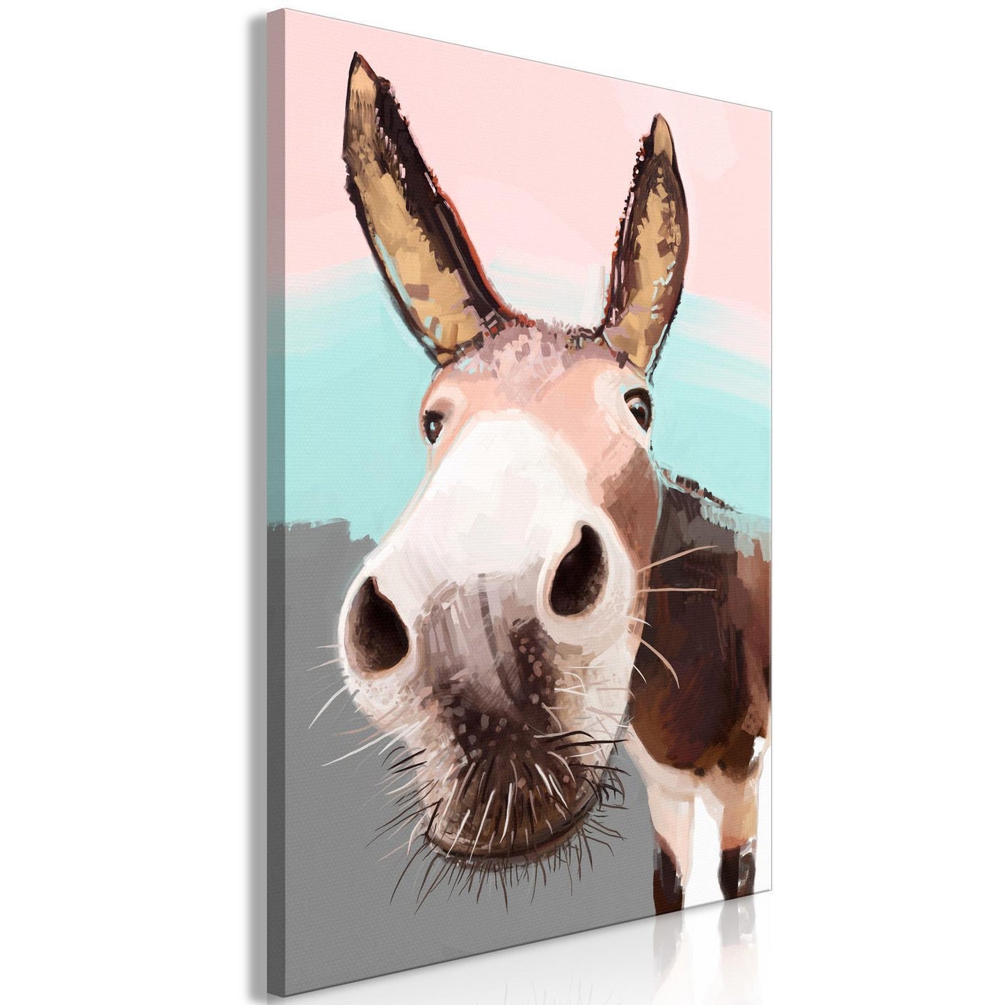 Painting - Curious Donkey (1 Part) Vertical