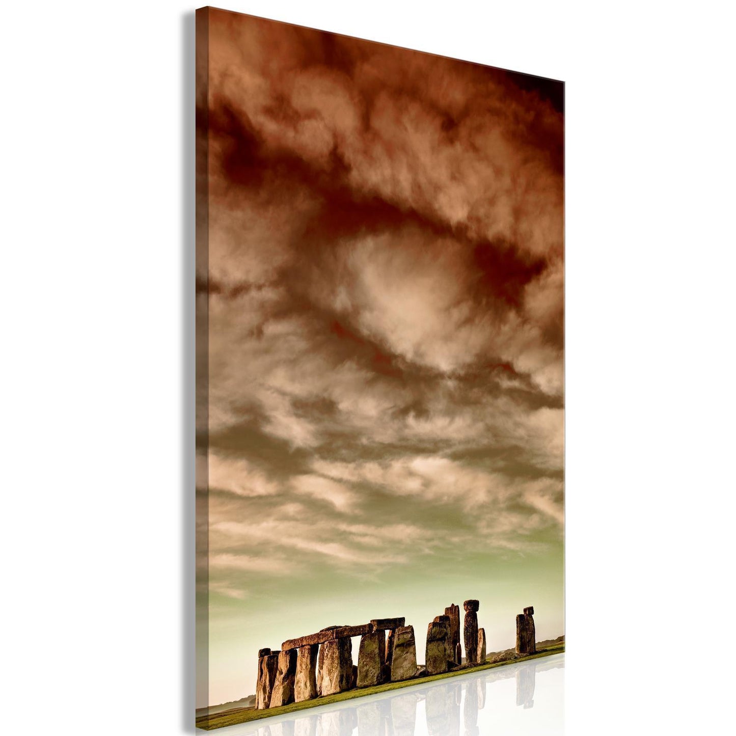 Gemälde - Wolken über Stonehenge (1 Teil) Vertikal