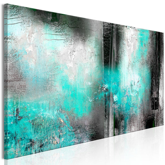 Painting - Turquoise Fog (1 Part) Narrow
