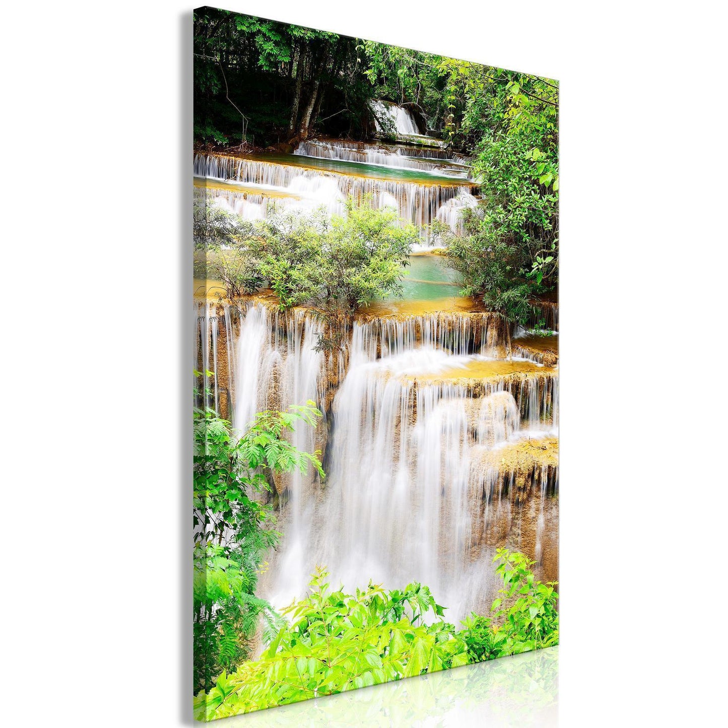 Painting - Paradise Waterfall (1 Part) Vertical