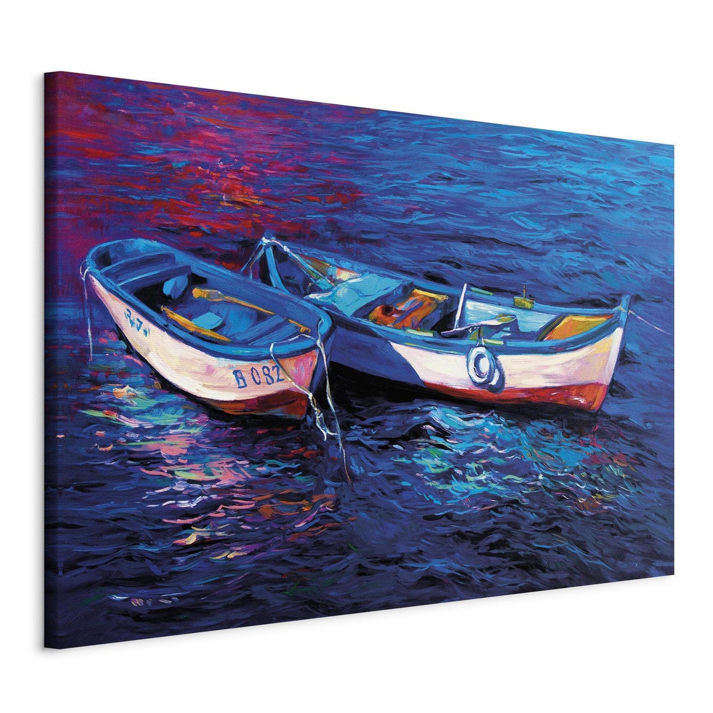 Malerei - Verlassene Boote