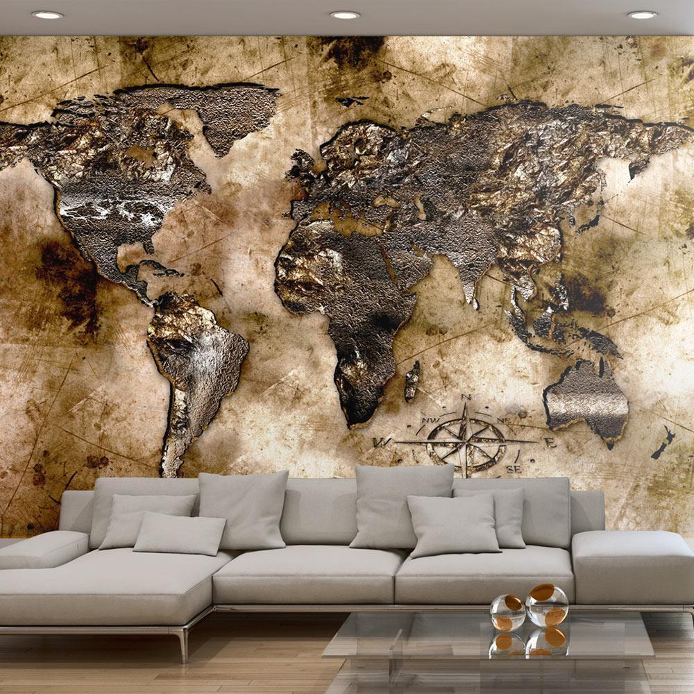 Fotobehang - Old world map