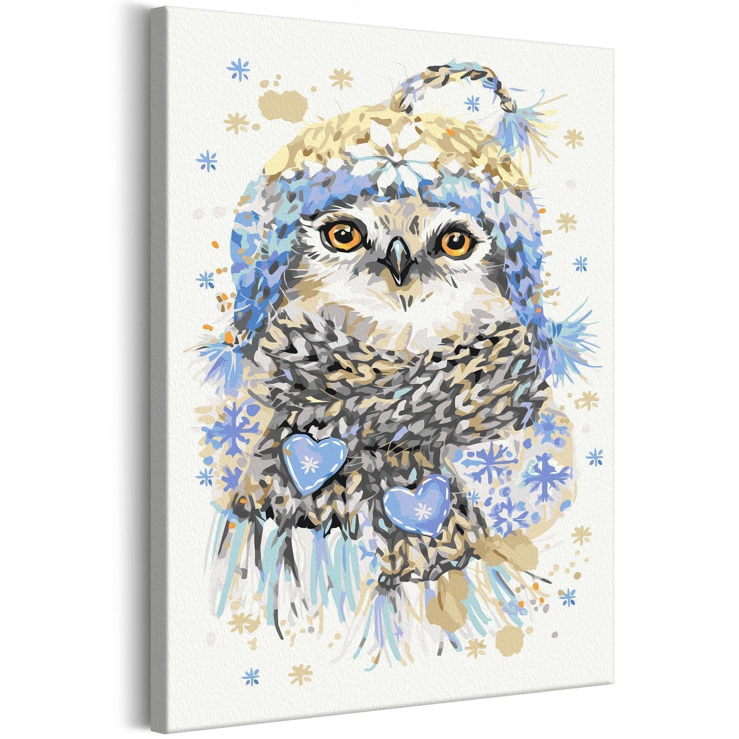 DIY Canvas Painting - Cold Owl 