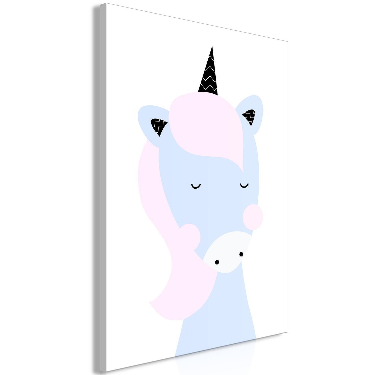 Schilderij - Sweet Unicorn (1 Part) Vertical