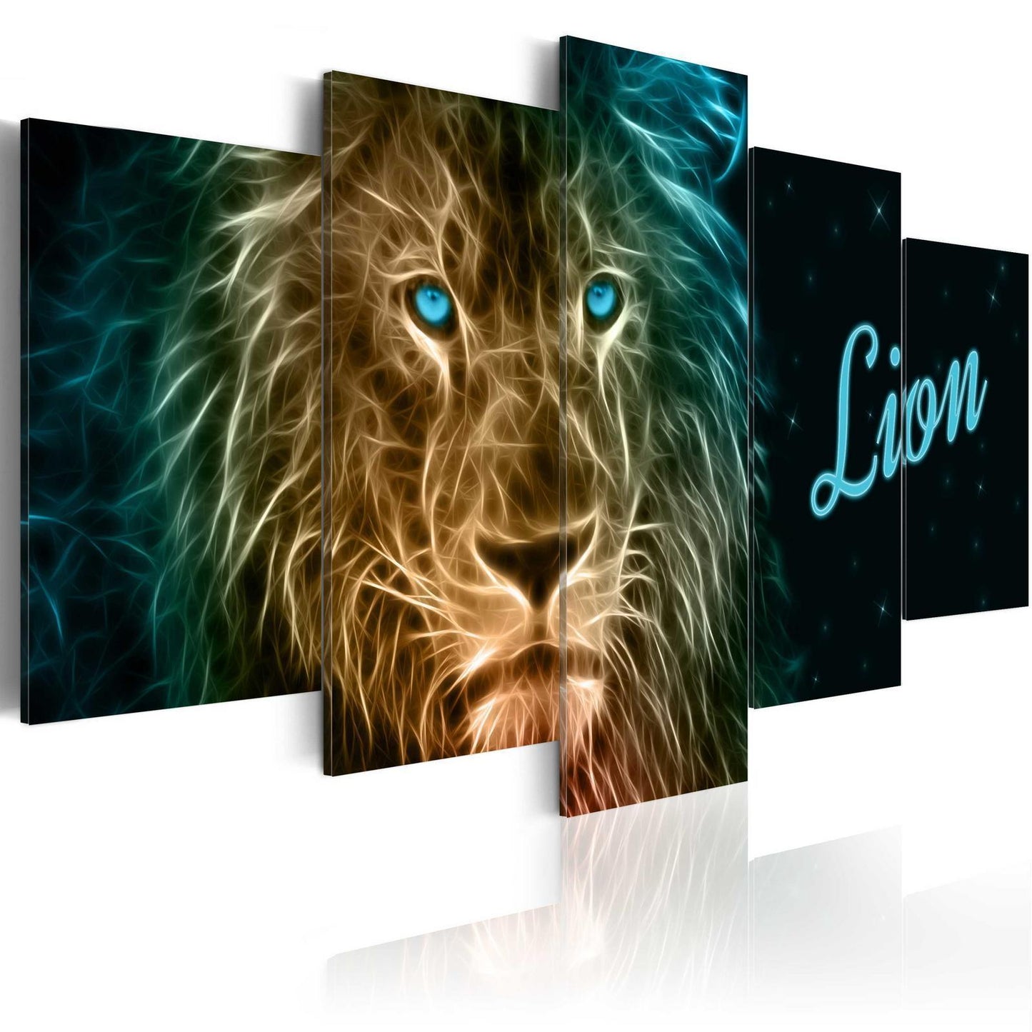 Painting - Gold lion