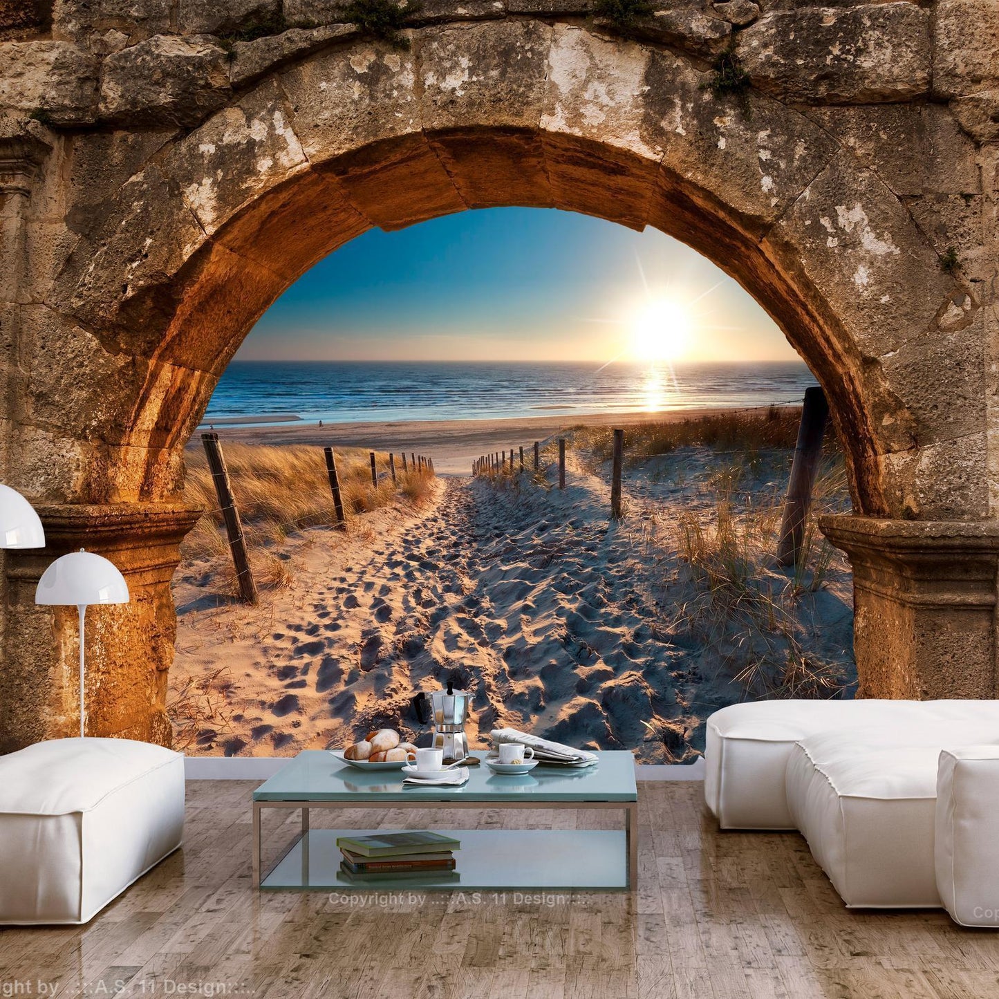Photo Wallpaper - Arch and Beach