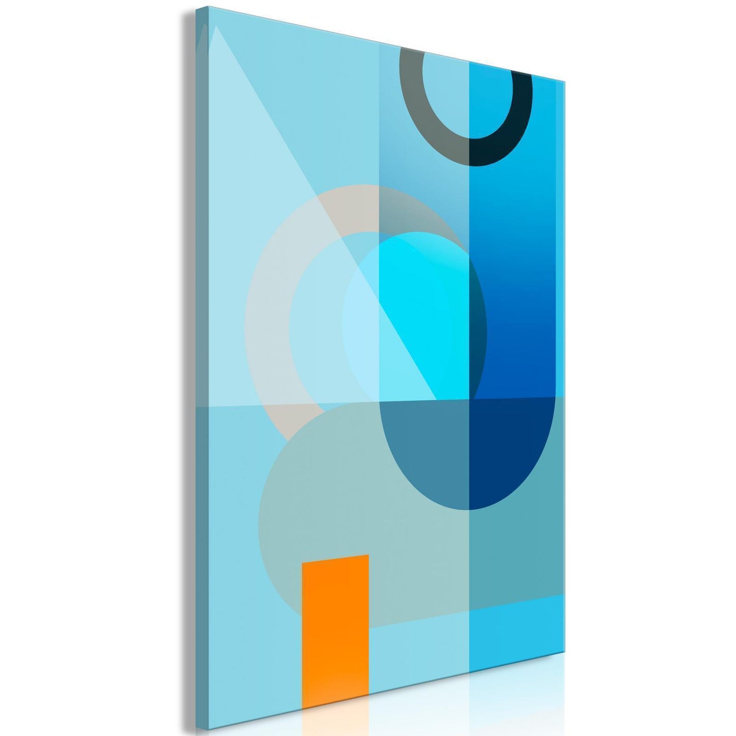 Malerei - Blaue Oberfläche (1 Teil) Vertikal
