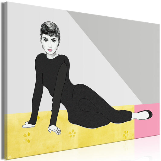 Schilderij - Woman in Pastel Hue (1-part) - Film-Inspired Pop Art