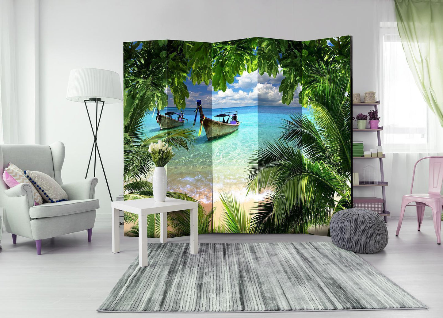 Folding screen - Tropical Paradise II