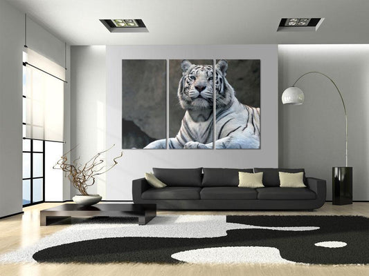 Gemälde - Weißer Tiger