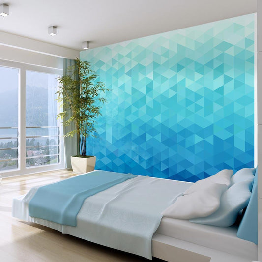 Wall Mural - Azure pixel