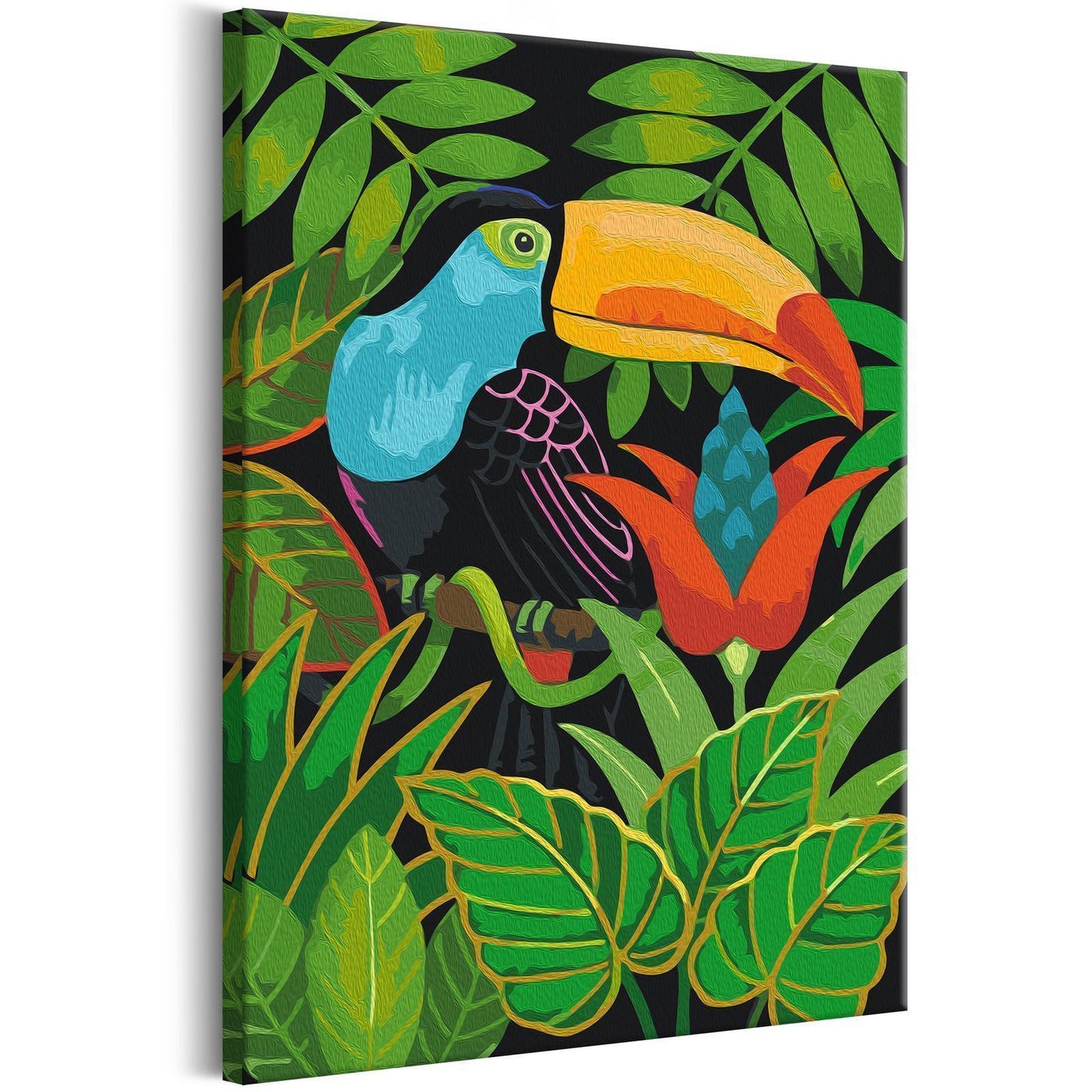 DIY Canvas Painting - Beautiful Toucan 
