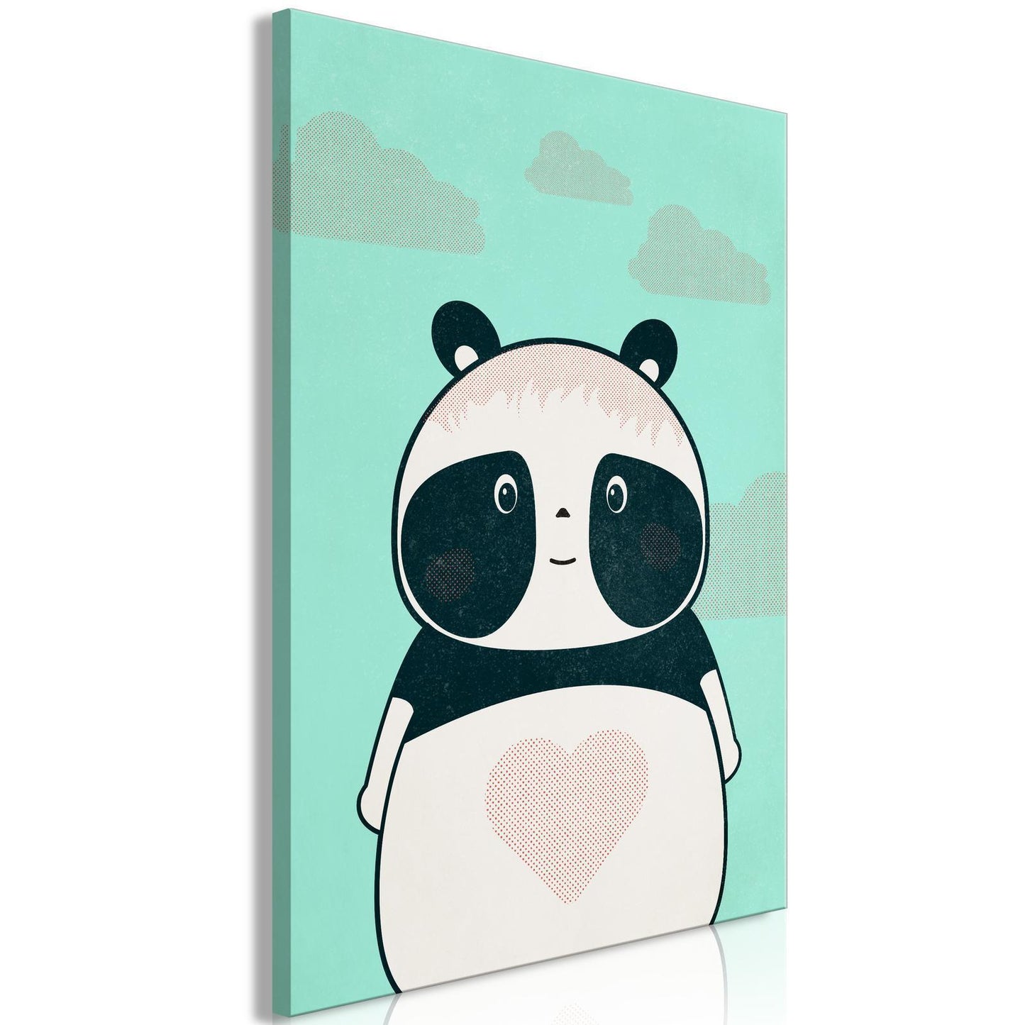 Schilderij - Careful Panda (1 Part) Vertical