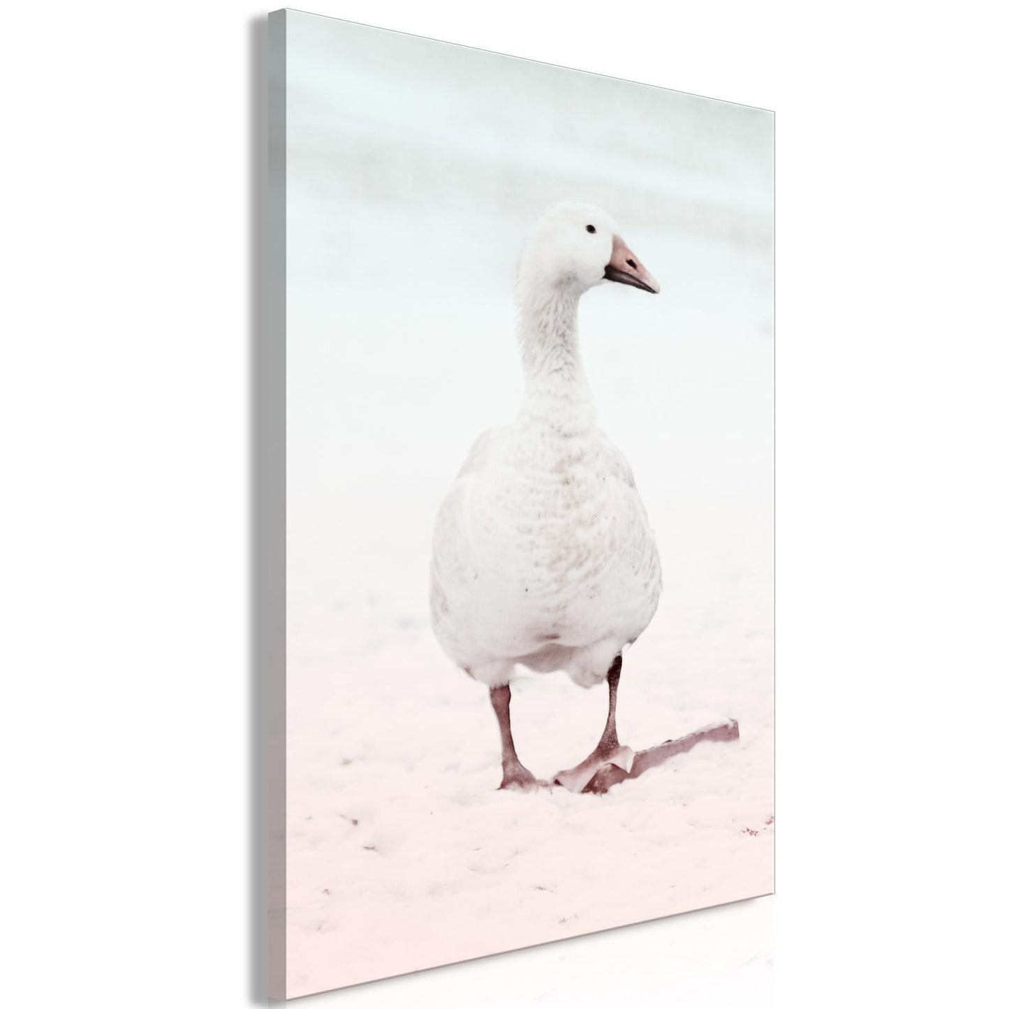Schilderij - Winter Duck (1 Part) Vertical