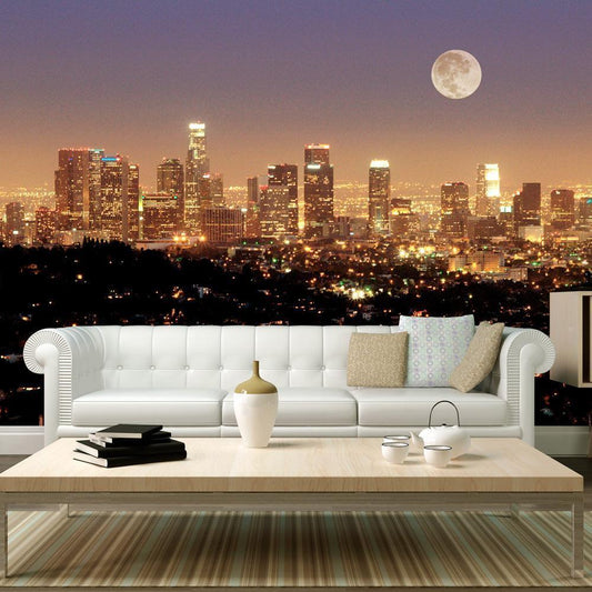 Wall Mural - The moon over the City of Angels