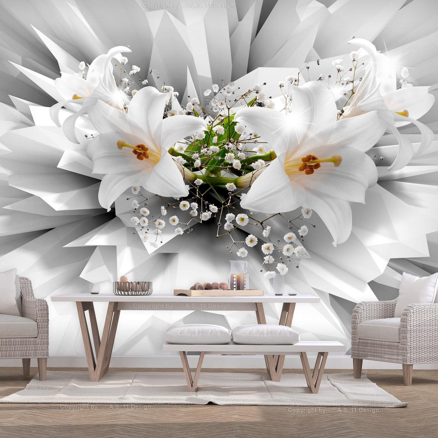 Self-adhesive photo wallpaper - Floral Explosion