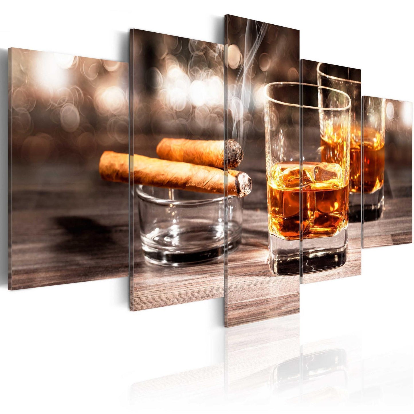 Malerei - Zigarre und Whisky