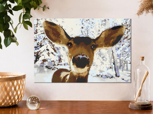 Doe-het-zelf op canvas schilderen - Friendly Deer