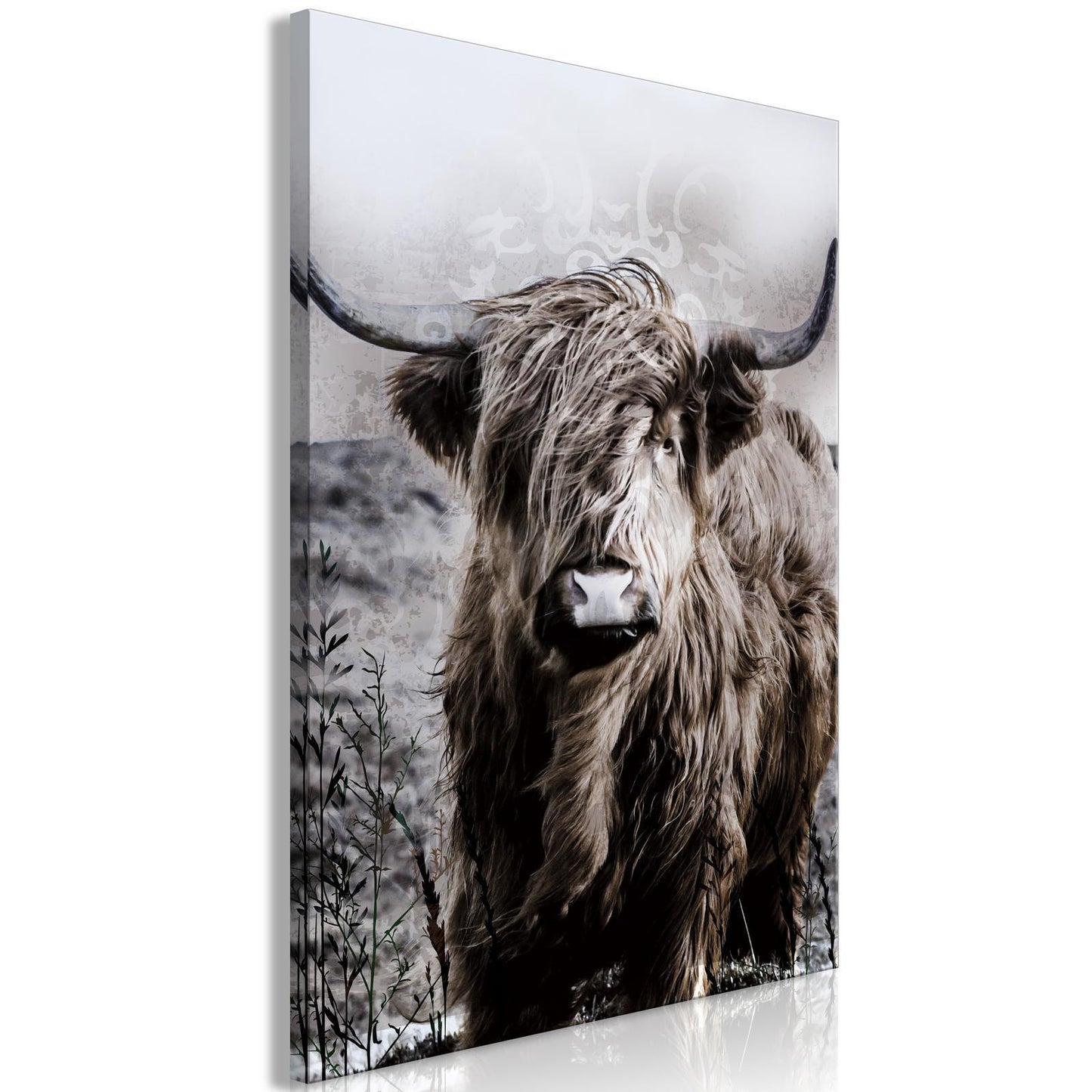 Painting - Highland Cow in Sepia