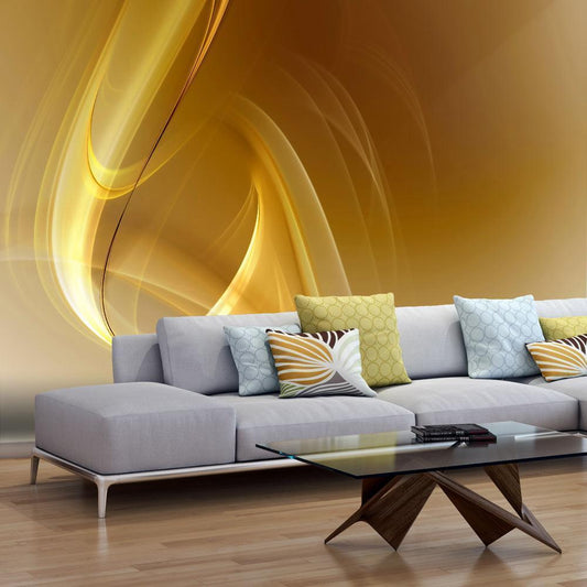 Wall Mural - Gold fractal background