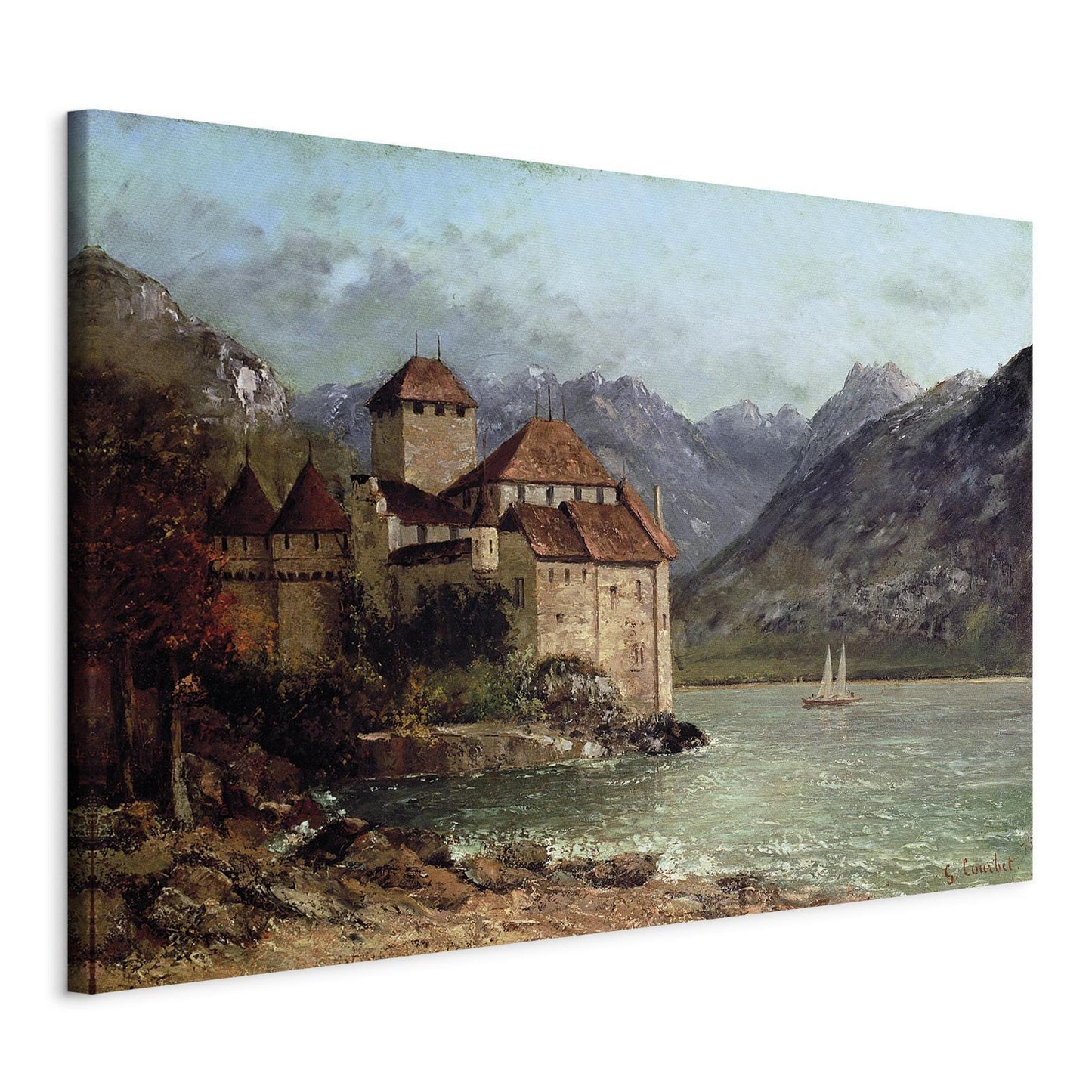 Schilderij - Chillon Castle