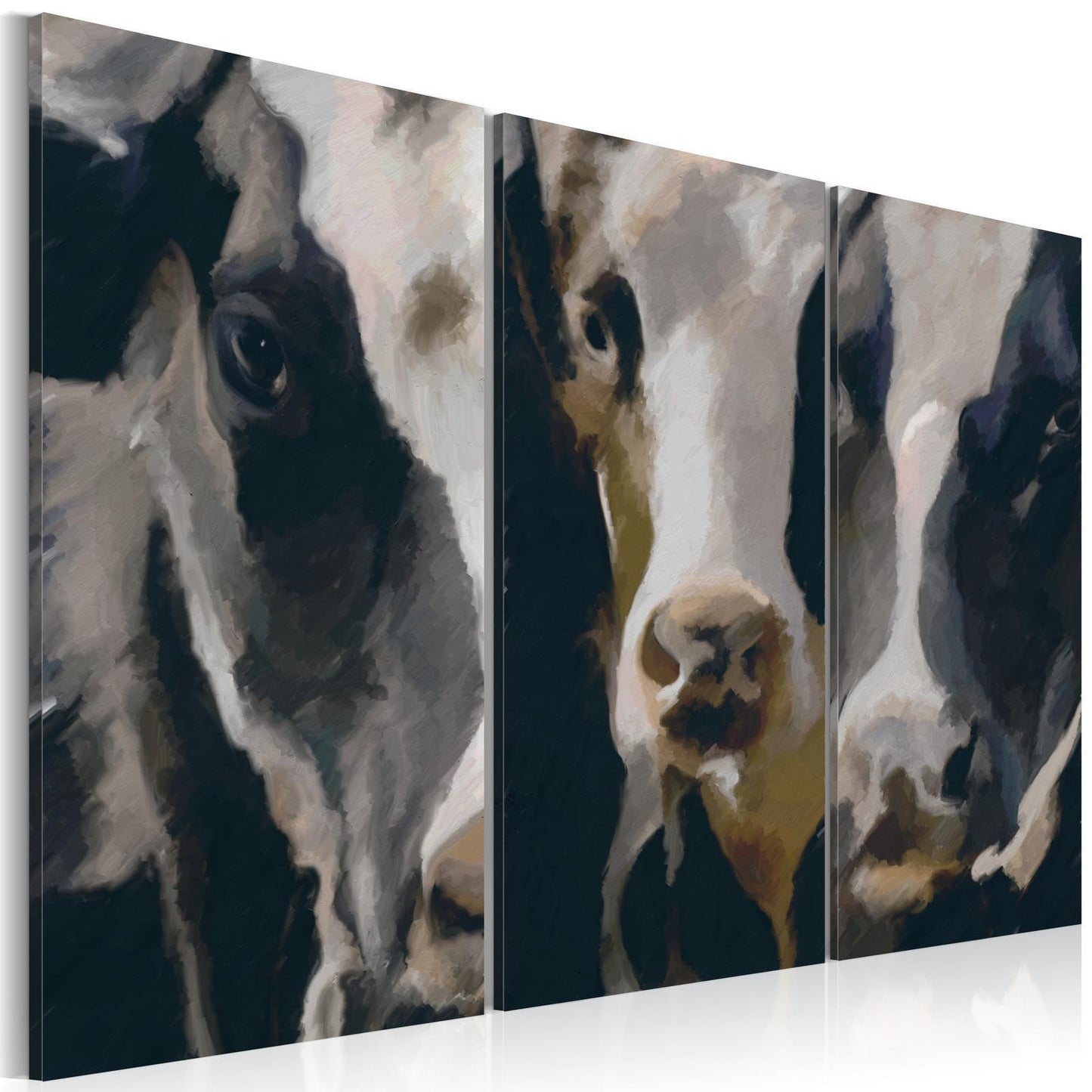 Painting - Piebald cow