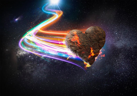 Selbstklebende Fototapete - Love Meteorite (Bunt)
