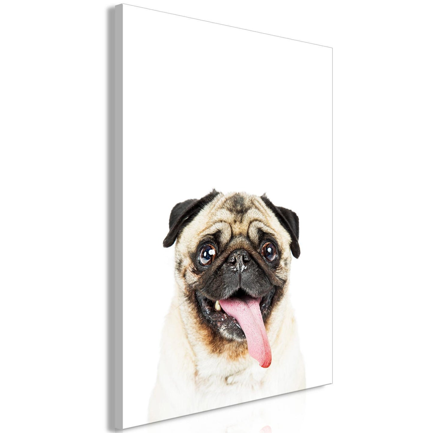 Painting - Pug (1 Part) Vertical