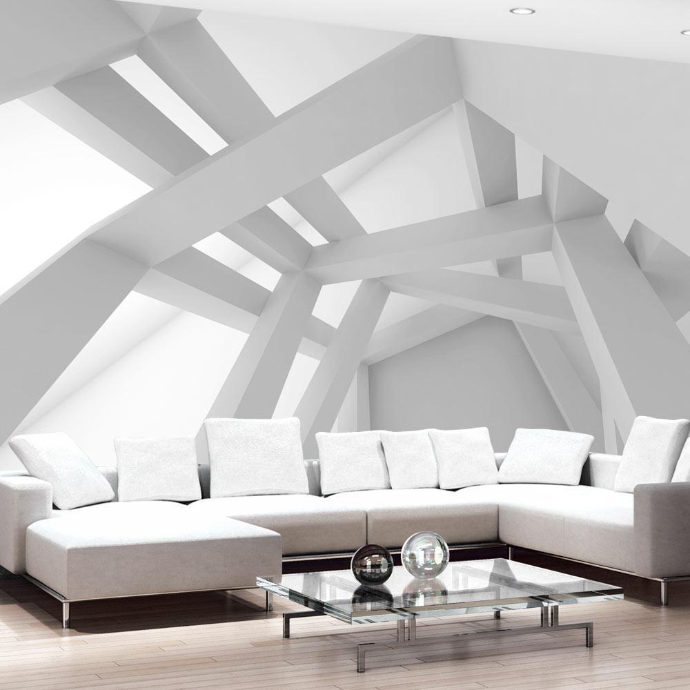 Wall Mural - White Construction