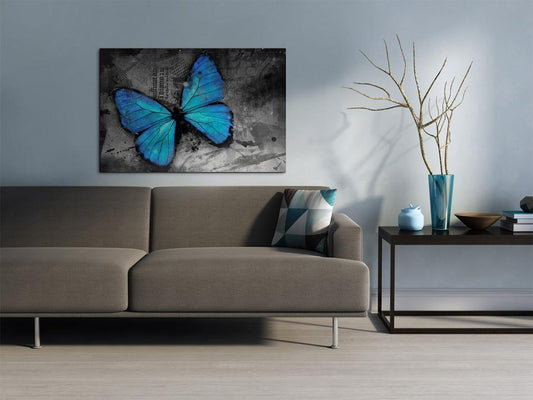 Schilderij - The study of butterfly