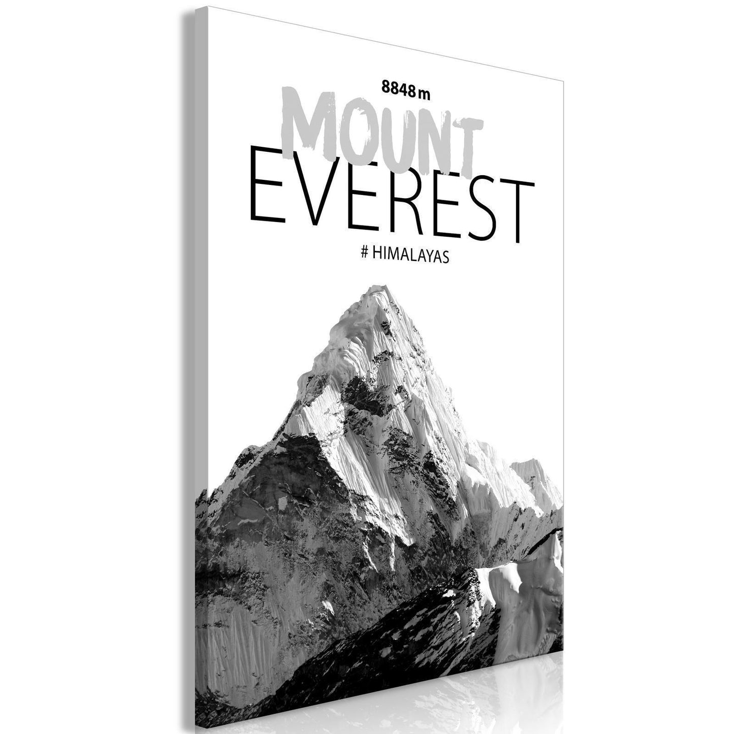 Schilderij - Mount Everest (1 Part) Vertical