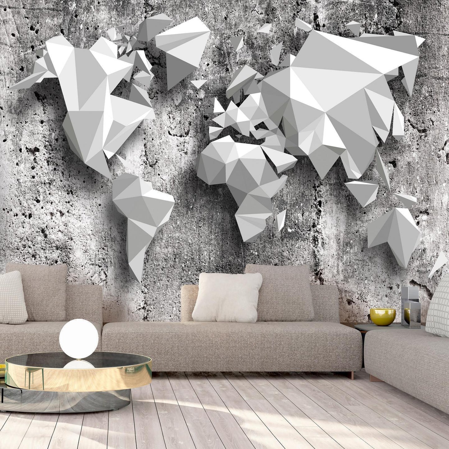 Wall Mural - World Map: Origami