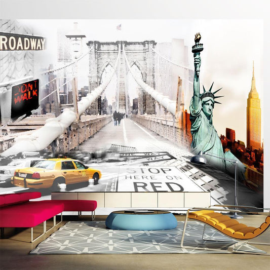 Wall Mural - New York streets
