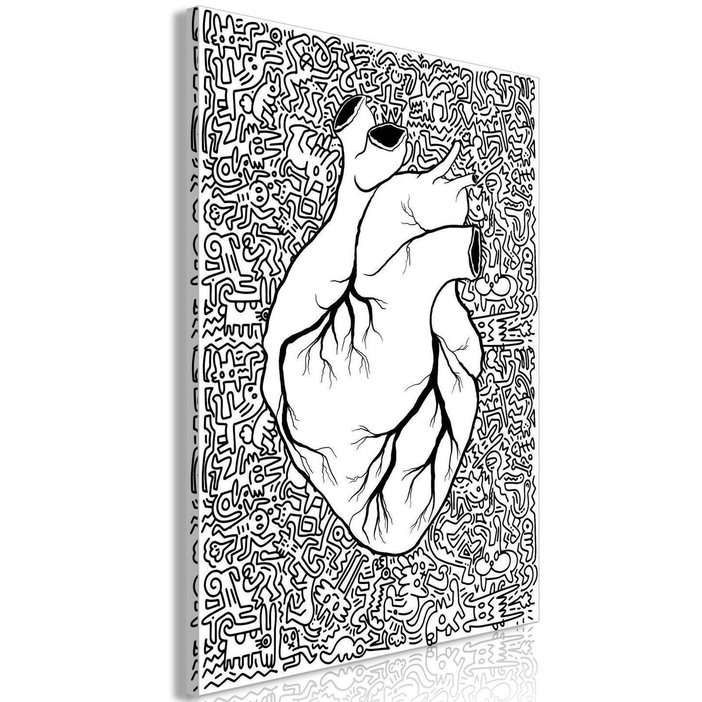 Schilderij - Clean Heart (1 Part) Vertical