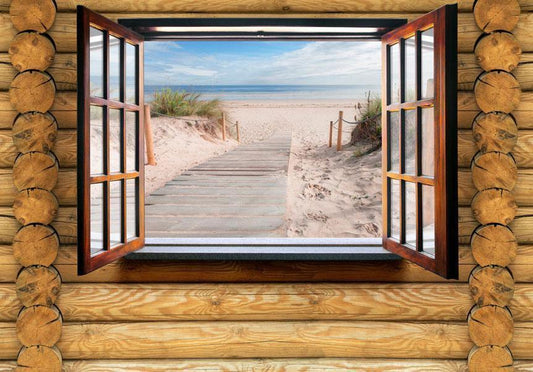 Photo Wallpaper - Beach outside the window