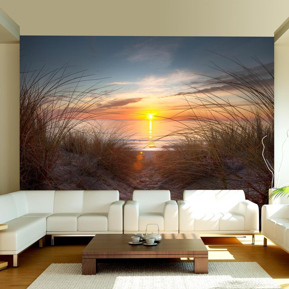 Photo wallpaper - Sunset over the Atlantic Ocean