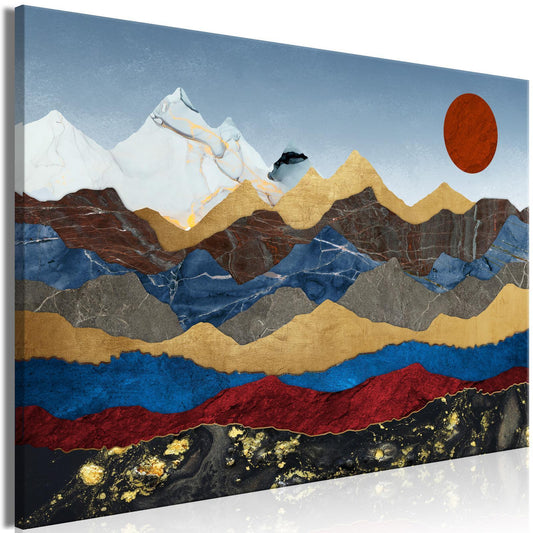 Gemälde - Herz der Berge (1 Teil) Breit