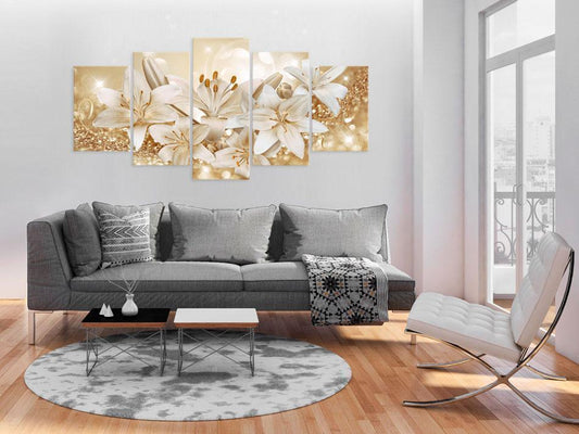 Image on acrylic glass - Golden Bouquet [Glass]