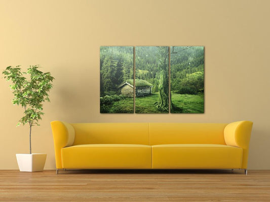 Schilderij - Forest ecosystem